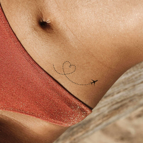 Airplane heart trail