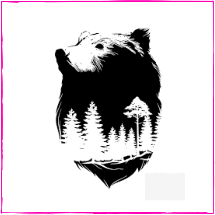 Night Moon Grizzly Bear