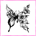 Flower butterfly