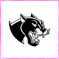 Roaring panther head