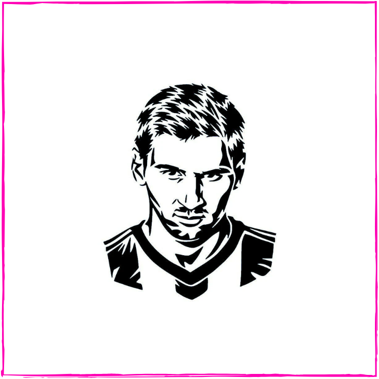 Lionel Messi portrait