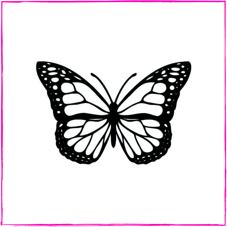 Butterfly silhouette