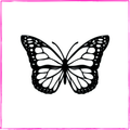 Butterfly silhouette