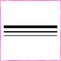 Three straight lines - Armband