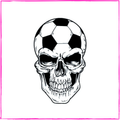 Soccer ball skull