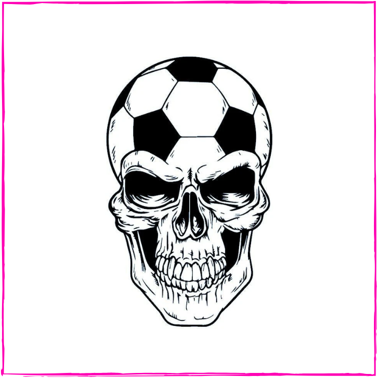 Soccer ball skull
